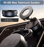 Magnetic Phone Holder – Versatile Suction Mount for Car, Gym, Mirror, or Shower