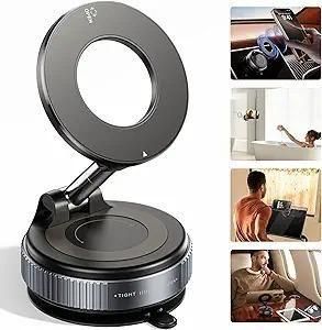Magnetic Phone Holder – Versatile Suction Mount for Car, Gym, Mirror, or Shower