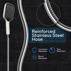 Square Hand Shower for Bathroom Without Hose Pipe