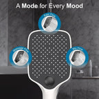 Square Hand Shower for Bathroom Without Hose Pipe